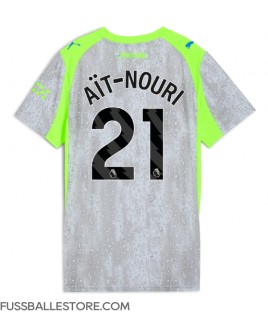 Günstige Manchester City Rayan Ait-Nouri #21 3rd trikot Damen 2025-26 Kurzarm